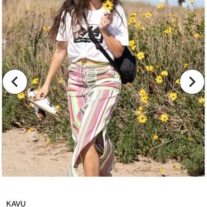 Kavu Vonn Juice Pop Skirt NWT